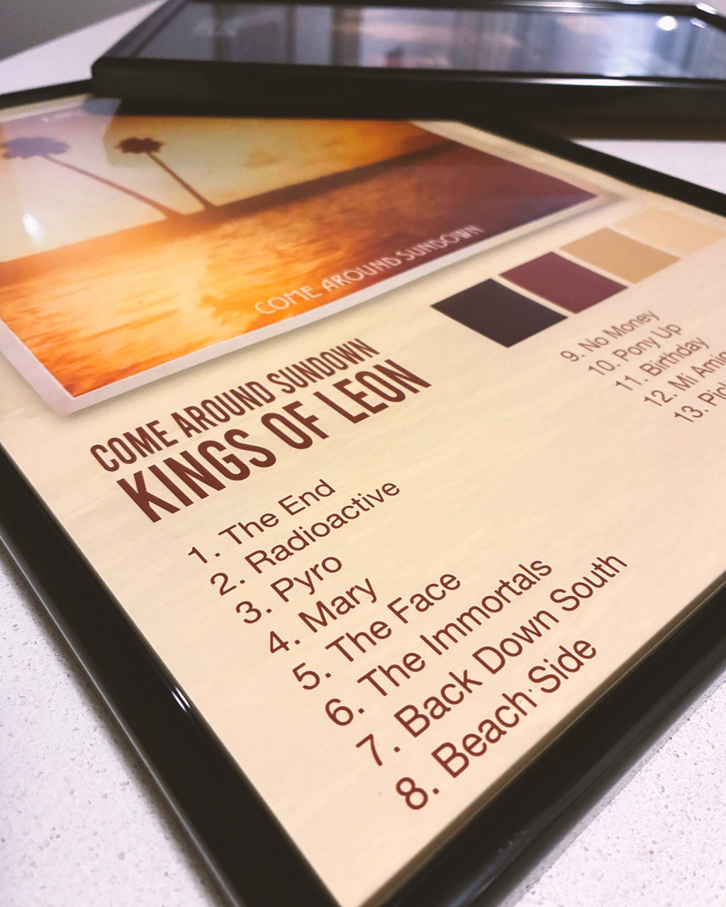 Kings of leon custom colour palette artwork