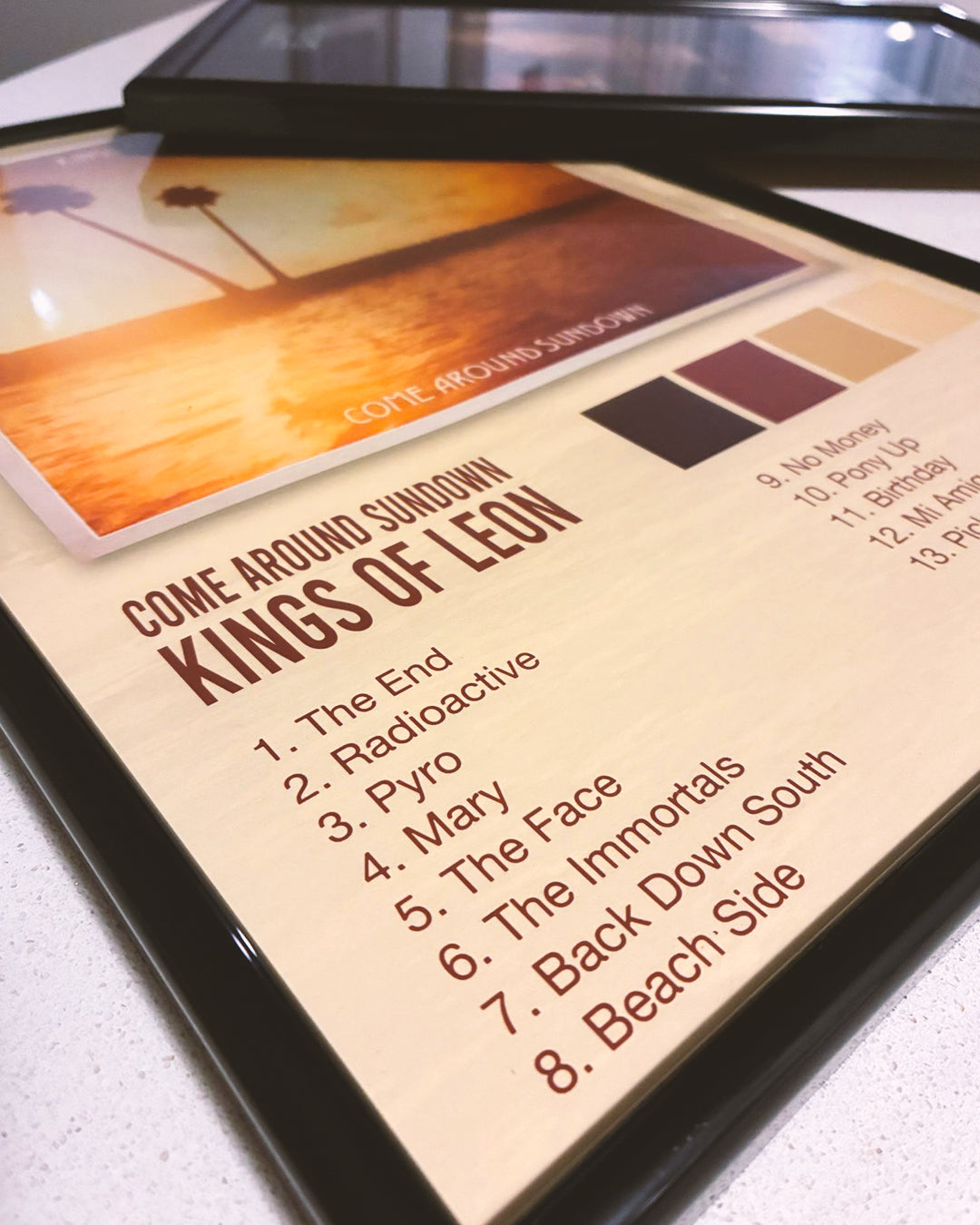 Kings of leon custom colour palette artwork