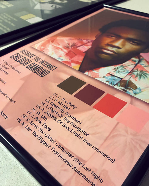 custom colour palette album artwork Childish Gambino