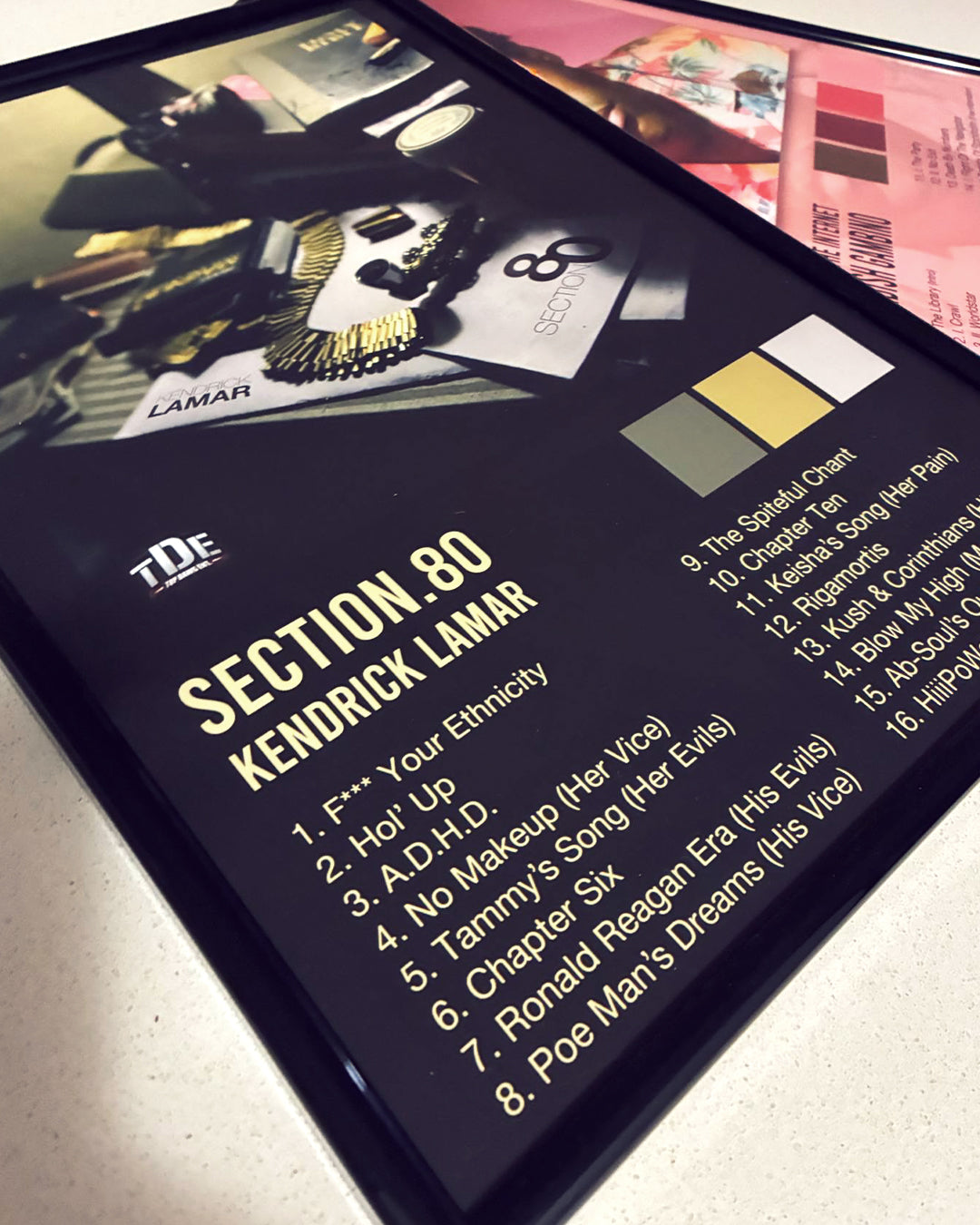 custom colour palette album artwork kendrick lamar section 80